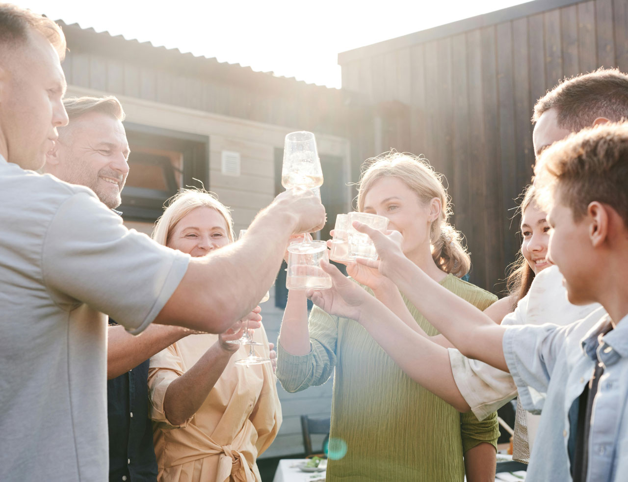 Feiern mit Getränke Transiskus
